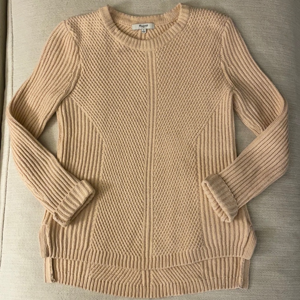 Madewell Light Pink Sweater - Size Small